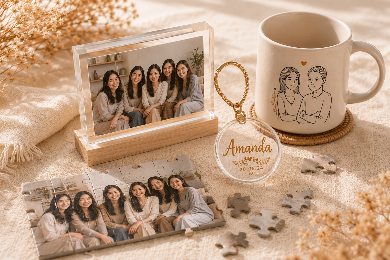 Personalised corporate gift with premium packaging by Rivet Crafts