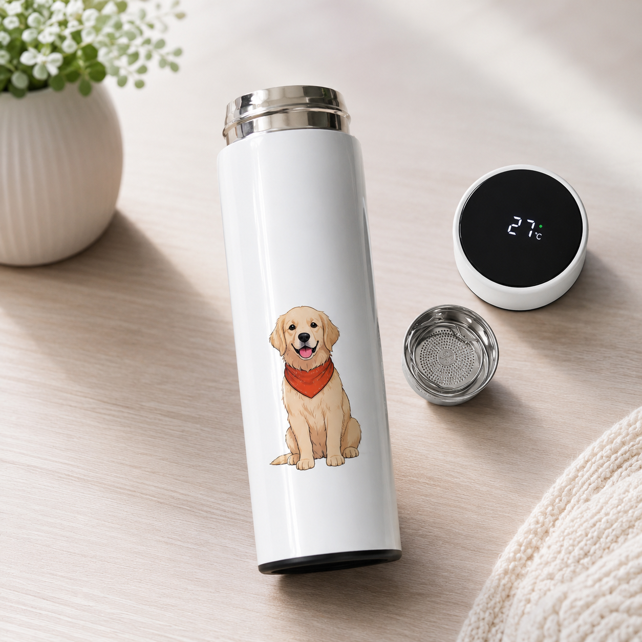 Custom Thermal Flask personalised gift by Rivet Crafts