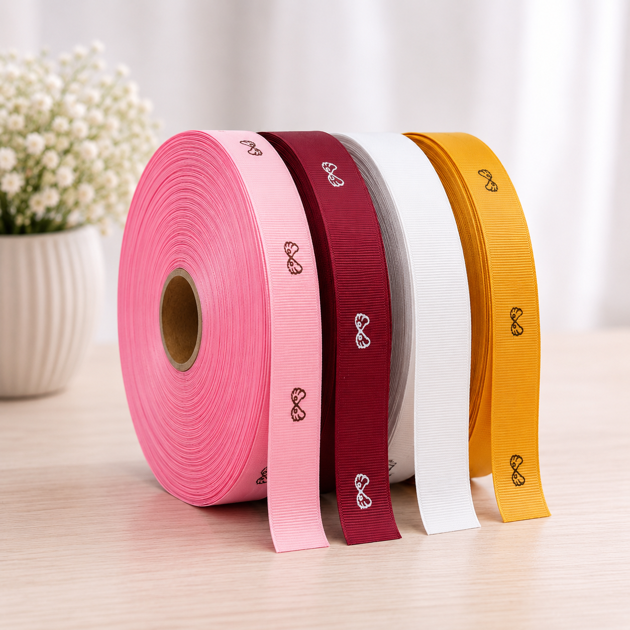 Custom Ribbon Printing — personalised gift from Rivet Crafts Singapore